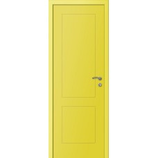 Двери Капель Multicolor ПВХ Ф2К эмаль RAL1018 желтый
