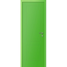 Двери Капель Multicolor ПВХ Ф2К эмаль RAL6018 зелёный