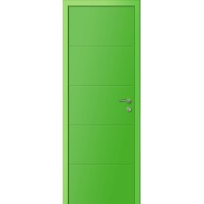 Двери Капель Multicolor ПВХ Ф4Г эмаль RAL6018 зелёный