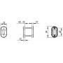 Накладка под цилиндр DSS-02P-ET нержавейка